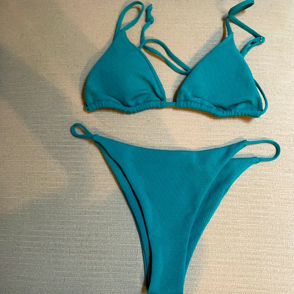 Zaful green/teal bikini